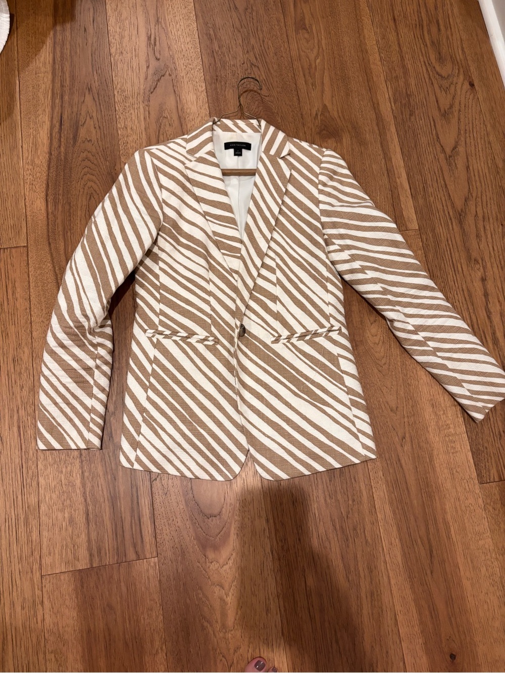 Ann Taylor striped blazer
